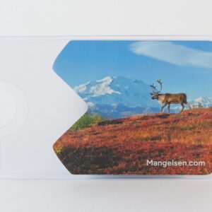 “Under the Alaska Range – Caribou” National Park Pass Sleeve – Denali National Park, by Thomas D. Mangelsen